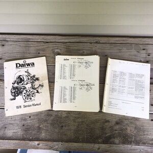 1978 Daiwa Fishing Reels Service Manual + Misc